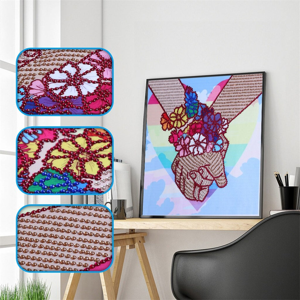 Loving Hands With Flowers