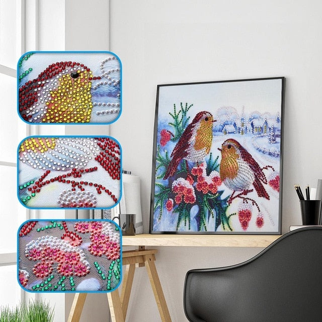 2Pcs Set Colorful Birds And Dragon