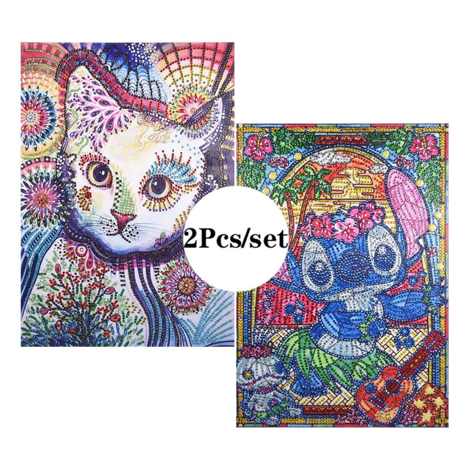 2Pcs Set Colorful Paintings