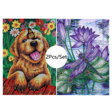 2Pcs Set Cute Colorful Dog And Butterfly