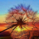 Tree Under Sunset Painting