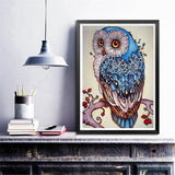 Colorful Owl On Branch