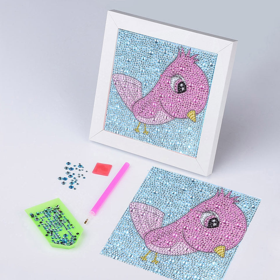 Cute Pink Bird Painting