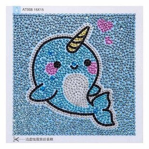 Narwhal Fish Blue Lovely Painting