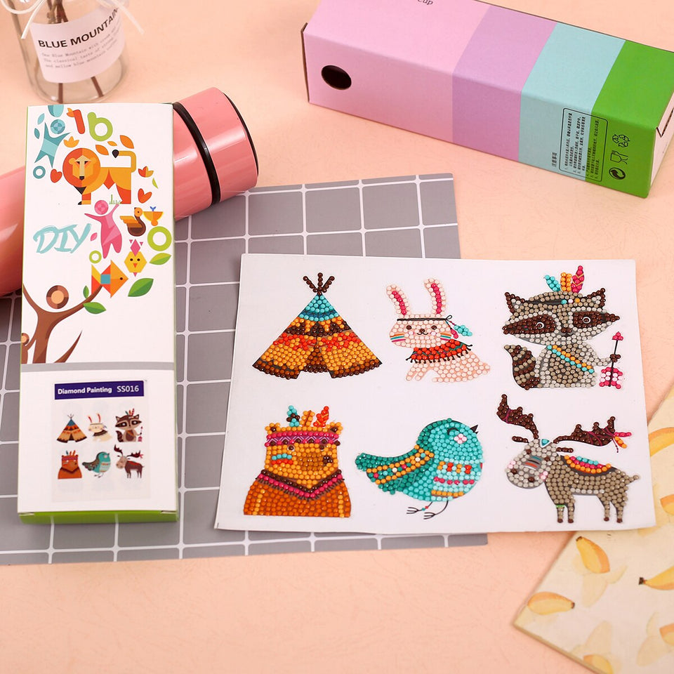 Mini Special Colorful Diamond Stickers