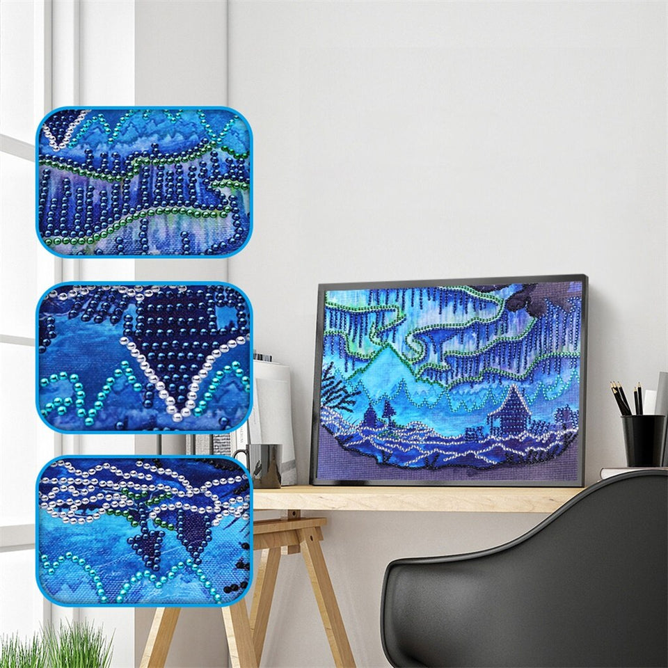 Blue Landscape Special Diamond Painting