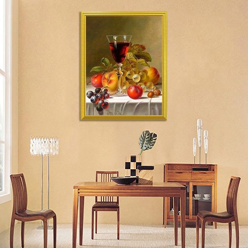Wine Glass with some Fruits DIY Diamond Painting - diamond-painting-bliss.myshopify.com