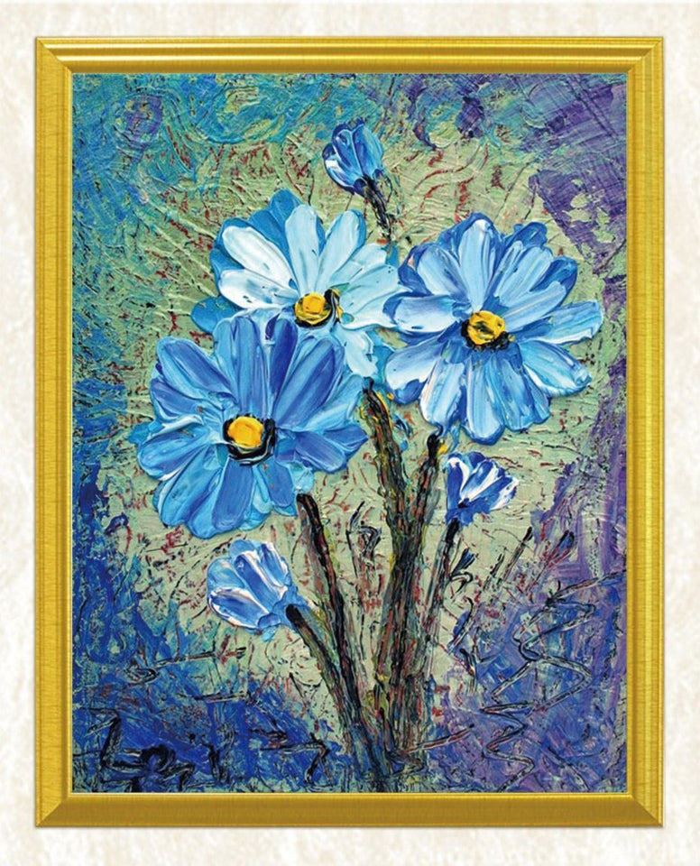 Flower Art DIY Diamond Painting - diamond-painting-bliss.myshopify.com