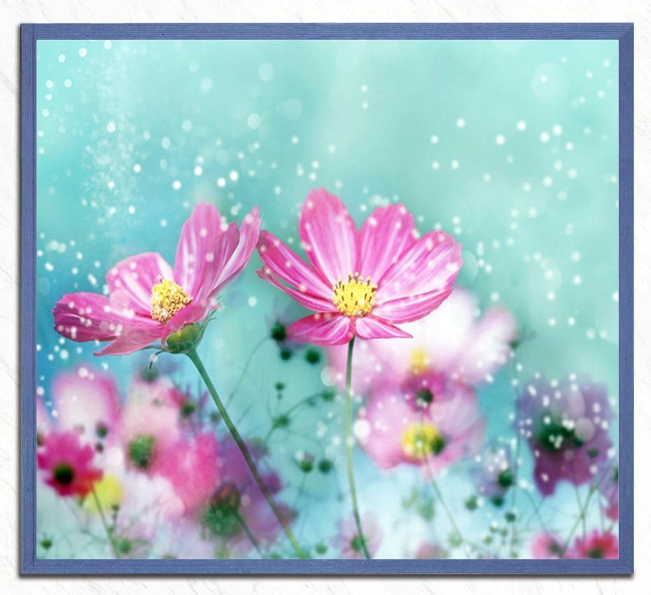 Pretty Pink Flowers DIY Painting - diamond-painting-bliss.myshopify.com