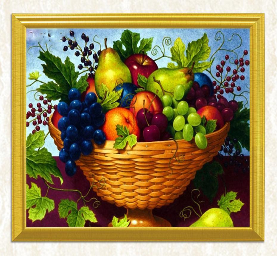 Mix Fruit Basket - DIY Diamond Painting - diamond-painting-bliss.myshopify.com