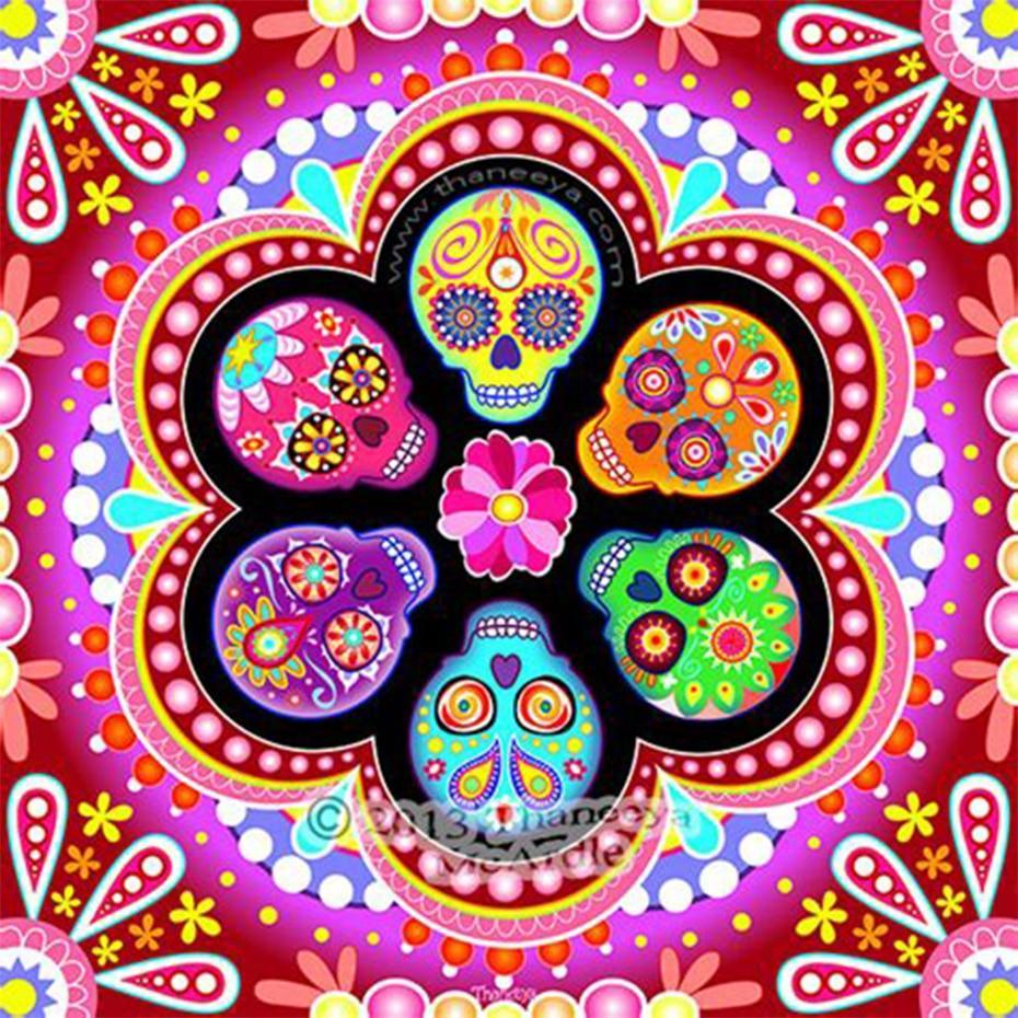 Sugar Skulls Calendar Art - Thaneeya McArdle - diamond-painting-bliss.myshopify.com