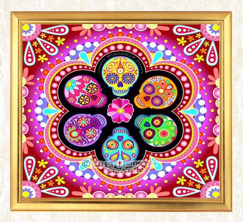 Sugar Skulls Calendar Art - Thaneeya McArdle - diamond-painting-bliss.myshopify.com