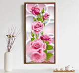 Pink Roses DIY Diamond Painting - diamond-painting-bliss.myshopify.com