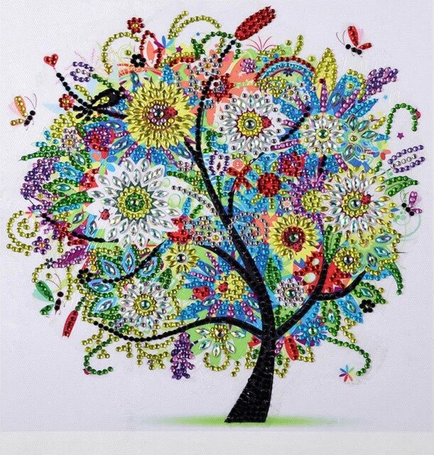 Colorful Embroidery Tree