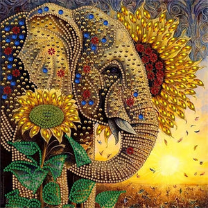 Elephant Art Special Diamond Painting