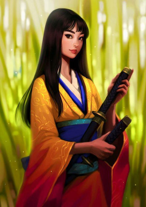 A Warrior Lady Diamond Painting Kit - diamond-painting-bliss.myshopify.com