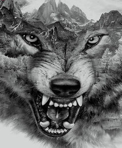 White Wolf Dream Catcher – Diamond Painting