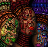 African Tribe Women Face Painting - diamond-painting-bliss.myshopify.com