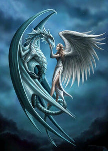 Angel Girl & Dragon - diamond-painting-bliss.myshopify.com