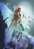 Angel Girl Playing Flute - diamond-painting-bliss.myshopify.com