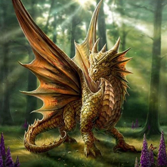 Angry Dragon - Diamond Painting Kit - diamond-painting-bliss.myshopify.com
