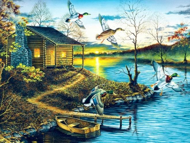 Autumn Retreat - Paint by Diamonds - diamond-painting-bliss.myshopify.com