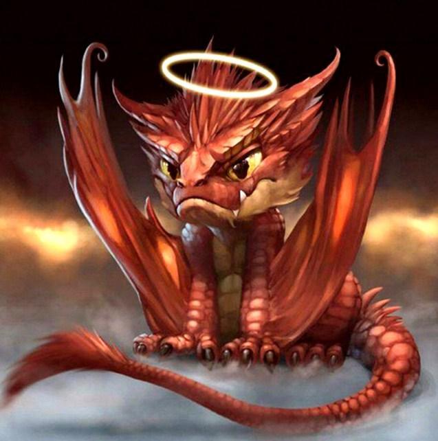 Baby Dragon - Paint with Diamonds - diamond-painting-bliss.myshopify.com
