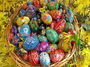 Basket full of Easter Eggs - diamond-painting-bliss.myshopify.com