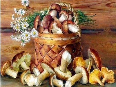 Basket of Mashrooms - diamond-painting-bliss.myshopify.com