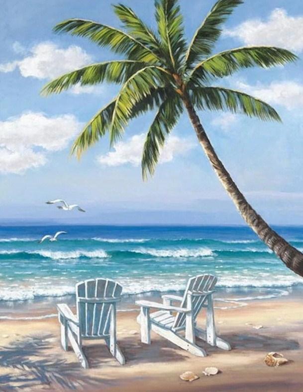 Beach Diamond Painting - diamond-painting-bliss.myshopify.com