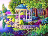 Beautiful Garden Gazebo - Paint with Diamonds - diamond-painting-bliss.myshopify.com
