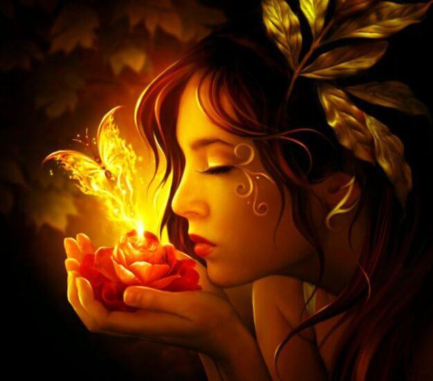 Beautiful Girl & Golden Butterfly - diamond-painting-bliss.myshopify.com