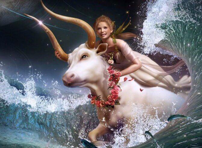 Beautiful Girl Riding the Cow - diamond-painting-bliss.myshopify.com