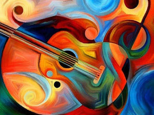 Beautiful Guitar - Paint by Diamonds - diamond-painting-bliss.myshopify.com