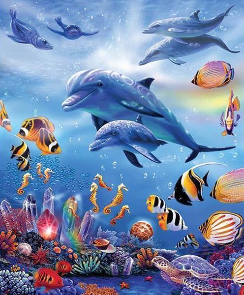 Beautiful Under Water World Painting - diamond-painting-bliss.myshopify.com