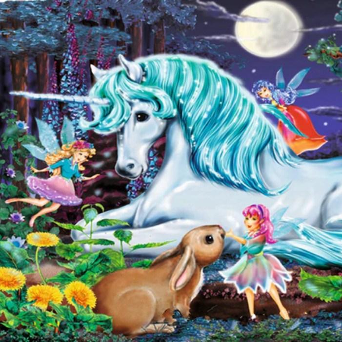 Beautiful Unicorn & Little Fairies - diamond-painting-bliss.myshopify.com