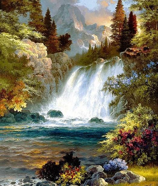 Best Waterfall Diamond Painting - diamond-painting-bliss.myshopify.com