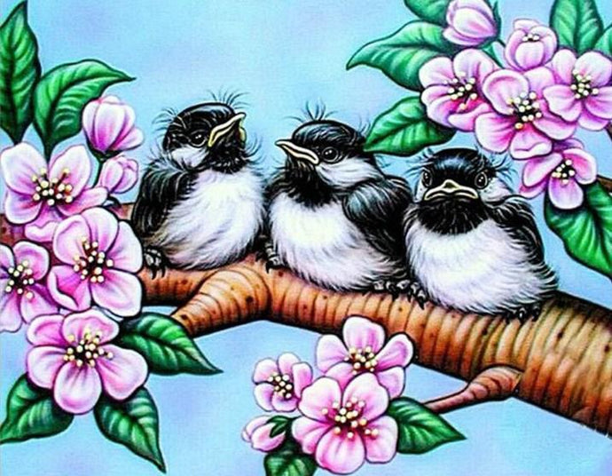 Birds Babies & Flowers - diamond-painting-bliss.myshopify.com