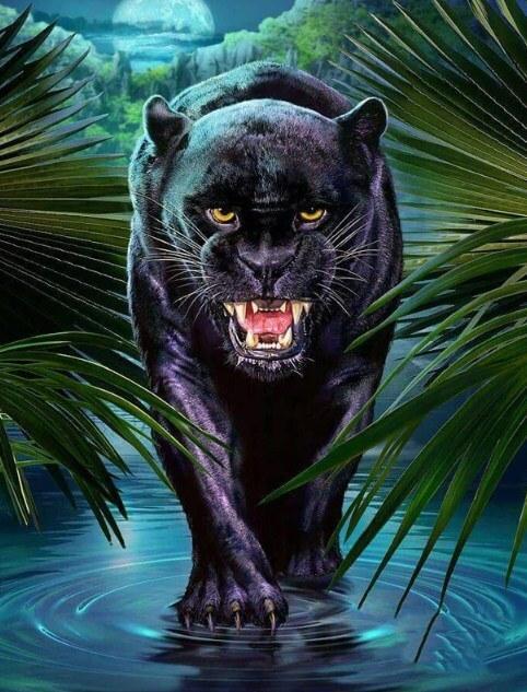 Black Panther DIY Diamond Painting - diamond-painting-bliss.myshopify.com
