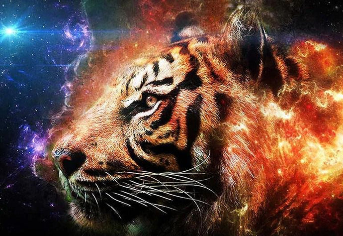 Blazing Tiger Art - diamond-painting-bliss.myshopify.com
