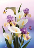 Blooming Lilly Flowers & Butterflies - diamond-painting-bliss.myshopify.com