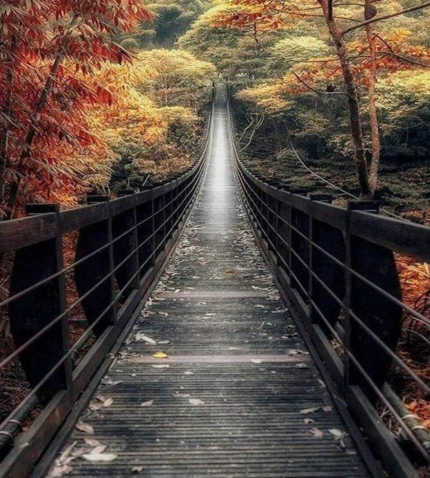 Bridge Landscape DIY Painting - diamond-painting-bliss.myshopify.com