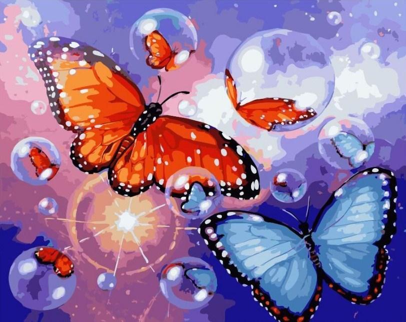 Bubbles & Butterflies Diamond Painting - diamond-painting-bliss.myshopify.com