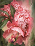 Butterfly & Pink Peonies Diamond Painting - diamond-painting-bliss.myshopify.com