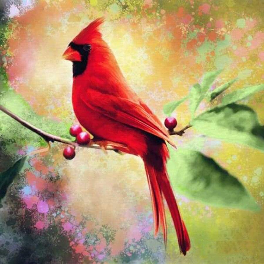 Cardinal Diamond Painting - diamond-painting-bliss.myshopify.com