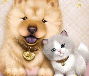 Cartoon Dog & Cat - diamond-painting-bliss.myshopify.com