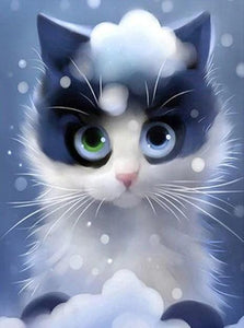 Cartoon Kitty Diamond Painting Kit - diamond-painting-bliss.myshopify.com