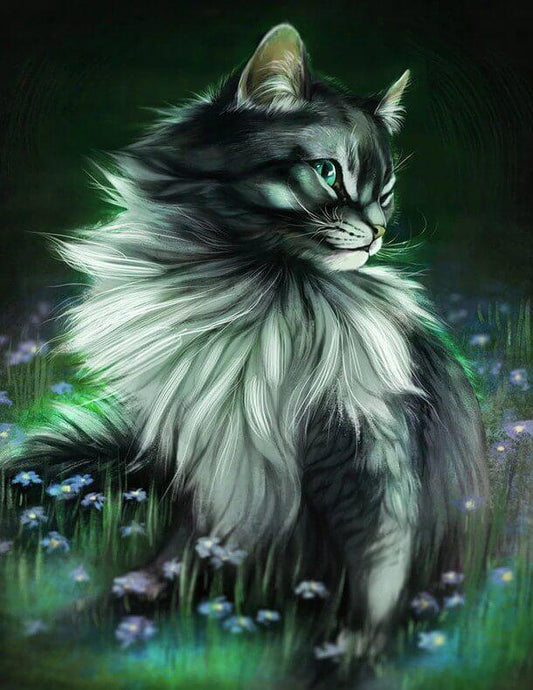 Cat Full Drill Painting Kit - diamond-painting-bliss.myshopify.com