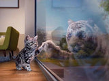 Cat & Tiger Reflection - diamond-painting-bliss.myshopify.com
