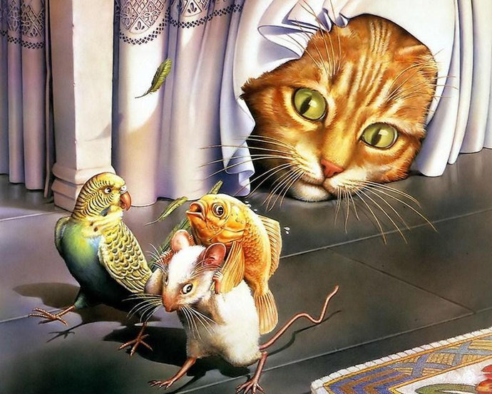 Cat is Ready to Attack - diamond-painting-bliss.myshopify.com